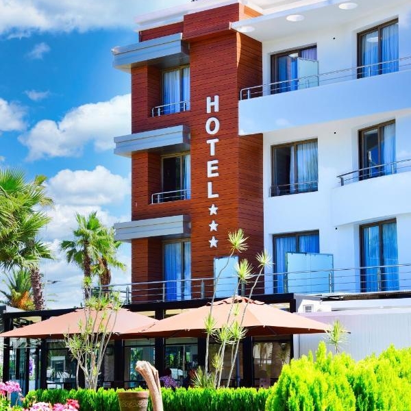 the hotel main entrance